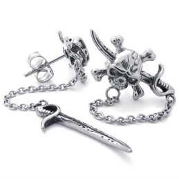 עגילי טיטניום חרב