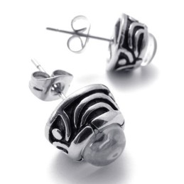 עגילי טיטניום יהלום