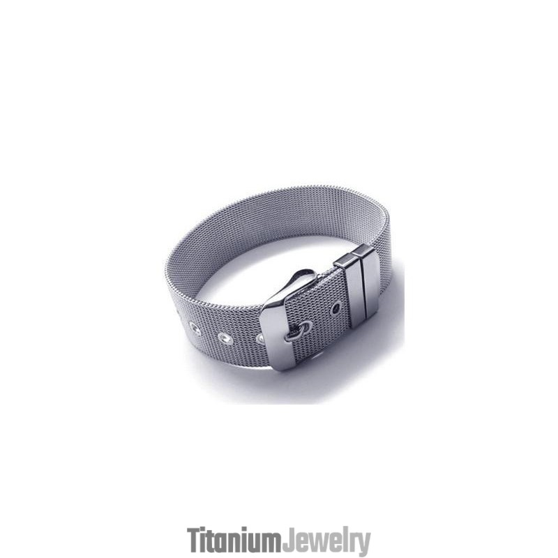 צמיד טיטניום טהור מכסף לגברים ובנים