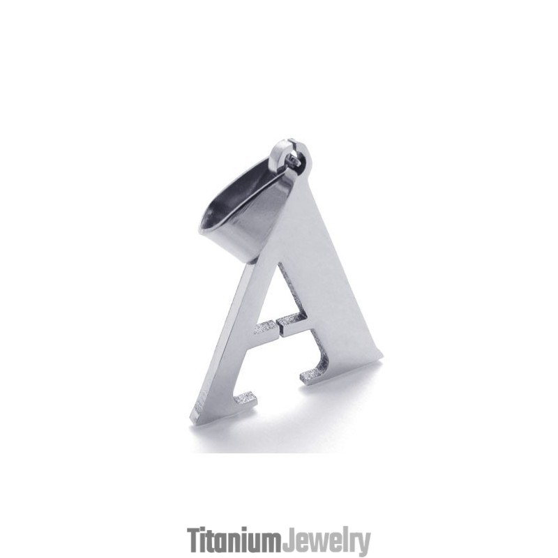 תליון טיטניום האות "A" תליון טיטניום האות "A"