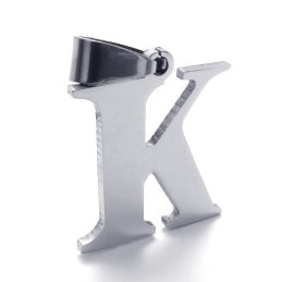 תליון טיטניום עם האות "K"