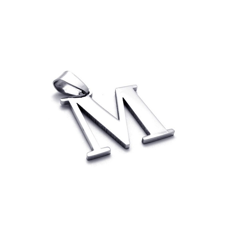 תליון טיטניום לאות "M"
