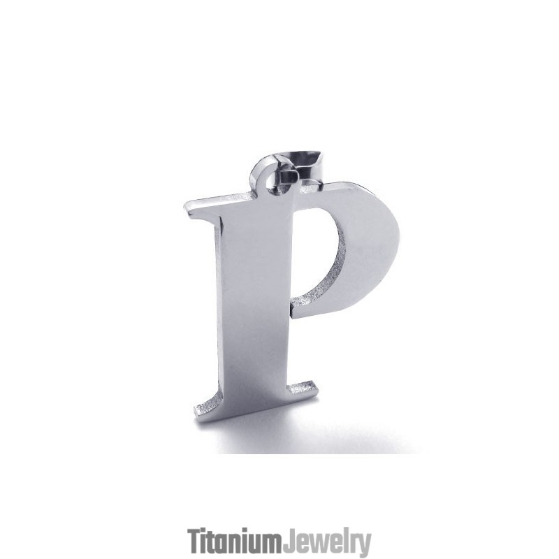 תליון טיטניום לאות "P" תליון טיטניום לאות "P"