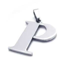 תליון טיטניום לאות "P"