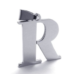 תליון טיטניום עם האות "R"