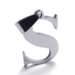 תליון טיטניום לאות "S"