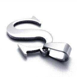 תליון טיטניום לאות "S"