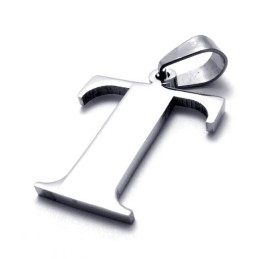 תליון טיטניום עם האות "T"