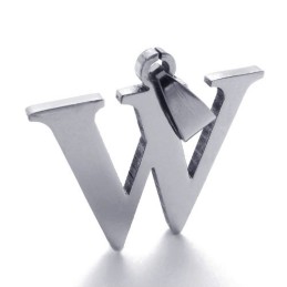 תליון טיטניום האות "W"