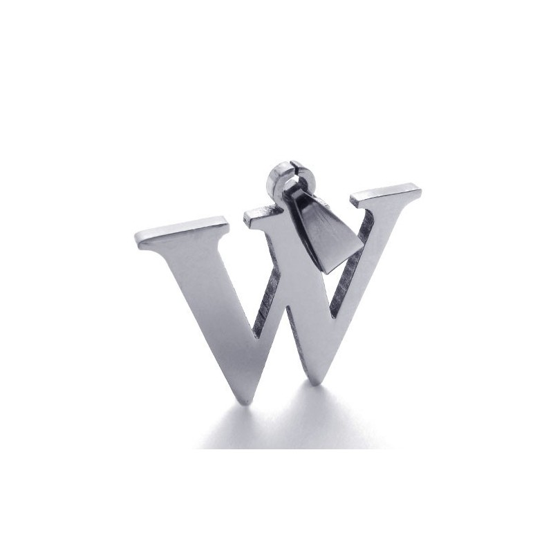 תליון טיטניום האות "W" תליון טיטניום האות "W"