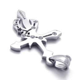 תליון טיטניום אבני חן דלי