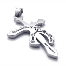 תליון טיטניום אבני חן דלי