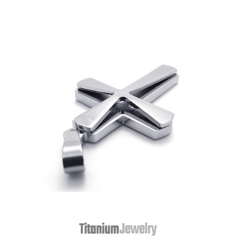 תליון צלב טיטניום בציפוי