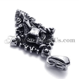 תליון טיטניום אופנתי עם זירקון