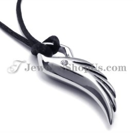 תליון טיטניום כנף אלגנטי
