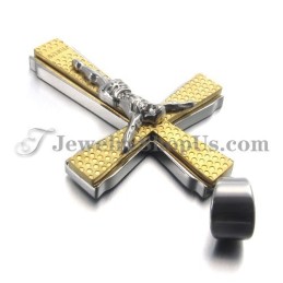 תליון צלב יוס זהב אלגנטי מטיטניום