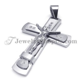 תליון טיטניום קלאסי של צלב ישו