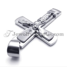 תליון טיטניום קלאסי של צלב ישו
