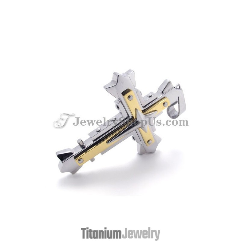 תליון צלב טיטניום אלגנטי תליון צלב טיטניום אלגנטי