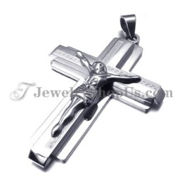 תליון טיטניום אופנתי בצלב ישו