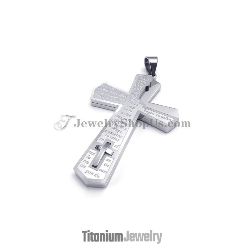 תליון צלב טיטניום אופנתי תליון צלב טיטניום אופנתי