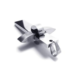 שרשרת תליון צלב מכסף טהור טיטניום לגברים ובנים