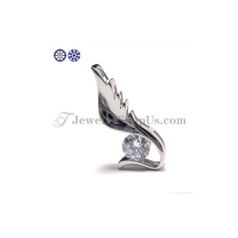 תליון כסף זירקון 925 (פלטינה אלקטרוליטית) עם שרשרת חופשית תליון כסף זירקון 925 (פלטינה אלקטרוליטית) עם שרשרת חופשית