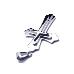 תליון צלב טיטניום טהור מכסף לגברים (חדש)