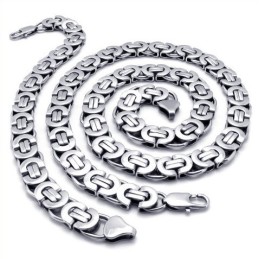 סט תכשיטי טיטניום איכותי, טכנולוגיה מתוחכמת, ברק צבע, כולל שרשרת וצמיד