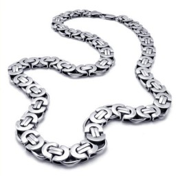 סט תכשיטי טיטניום איכותי, טכנולוגיה מתוחכמת, ברק צבע, כולל שרשרת וצמיד