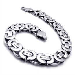 סט תכשיטי טיטניום איכותי, טכנולוגיה מתוחכמת, ברק צבע, כולל שרשרת וצמיד