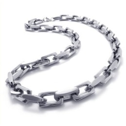 סט תכשיטי טיטניום איכותי בעיצוב מקצועי, צבע זוהר, כולל שרשרת וצמיד