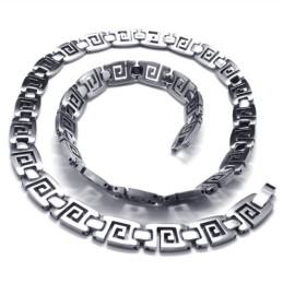 ייצור מיומן צבע זוהר סט תכשיטי טיטניום באיכות מעולה כולל שרשרת, צמיד