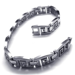 ייצור מיומן צבע זוהר סט תכשיטי טיטניום באיכות מעולה כולל שרשרת, צמיד