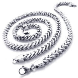 מבנה רציונלי, צבע זוהר, סט תכשיטי טיטניום איכותי הכולל שרשרת וצמיד