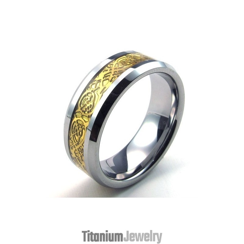 טבעת טונגסטן איכותית ויפה מעובדת היטב