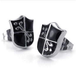 עגילי טיטניום בצבעים עדינים בעיצוב מודרני