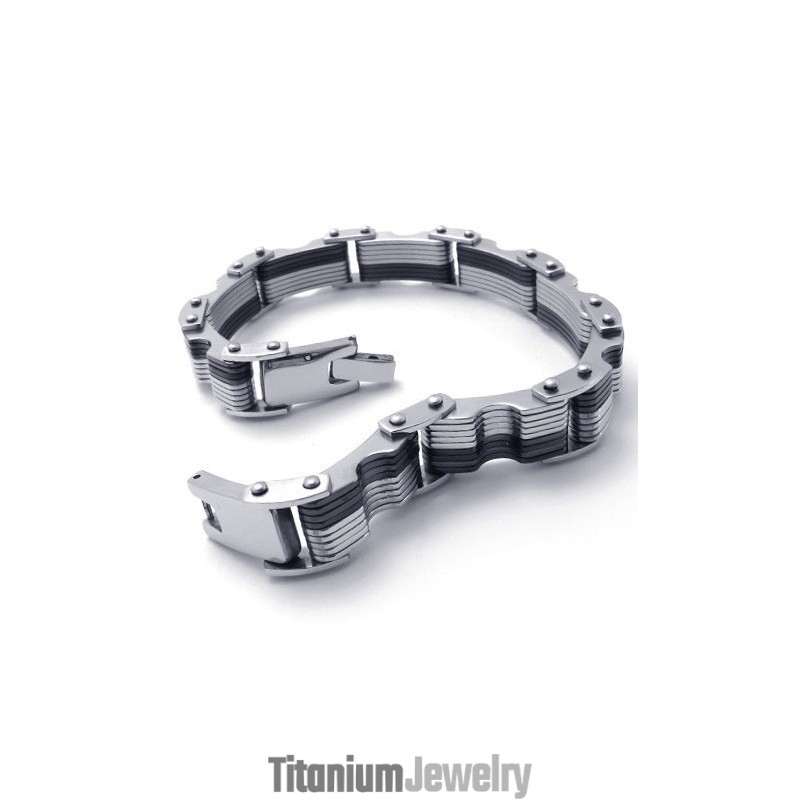 ייצור מיומן צבע זוהר צמיד טיטניום באיכות מעולה