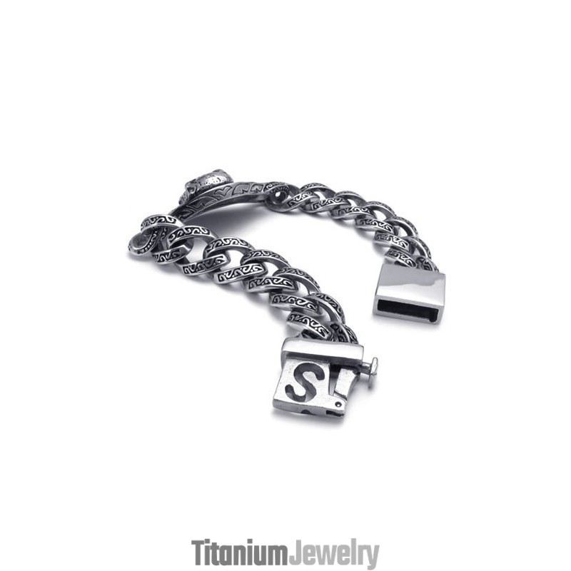 צמיד טיטניום בעיצוב מודרני וברק צבע למוניטין ארוך שנים