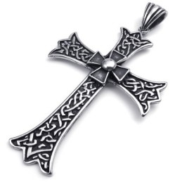 תליון צלב טיטניום איכותי בצבעים עדינים בעיצוב מיומן