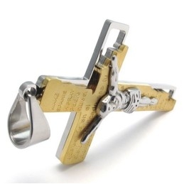 לבחירתך צבע זוהר תליון צלב טיטניום בעל שם עולמי