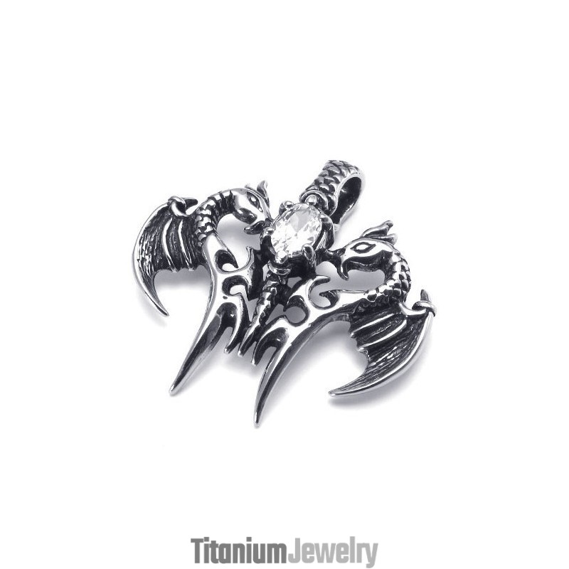 עיצוב אטרקטיבי צבע זוהר כדי להשיג מוניטין ארוך שנים תליון טיטניום