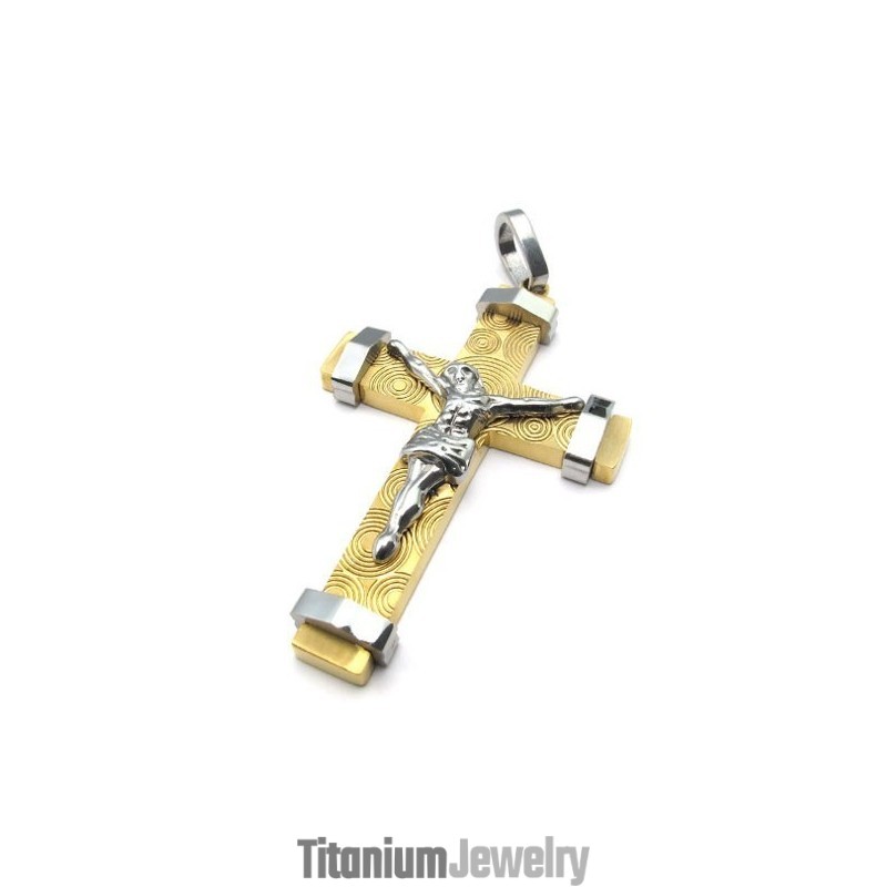 טכנולוגיה מתוחכמת, צבע זוהר, ביצועים אמינים, תליון צלב טיטניום