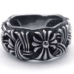 טבעת טיטניום באיכות מעולה עם דוגמאות אופנתיות, צבע זוהר